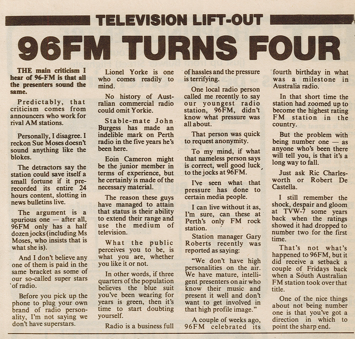 1984.08.xx - Article - 96FM Turns Four - UNKNOWN PUB.png