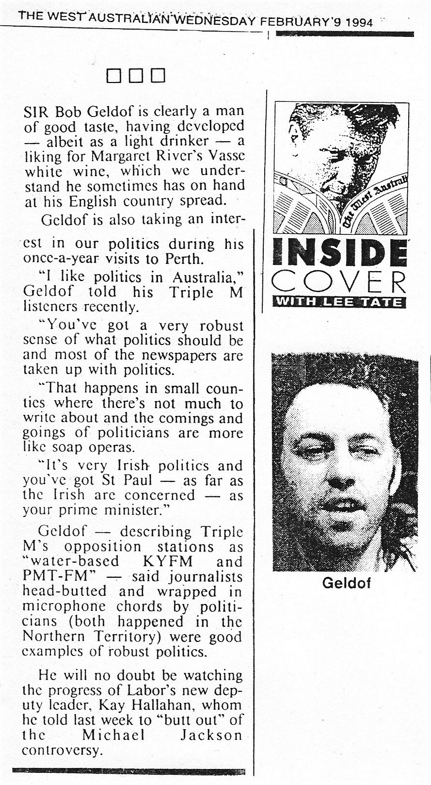 1994.09.02 - Article - Bob Geldof weighs into Perth radio - The West Australian.jpeg