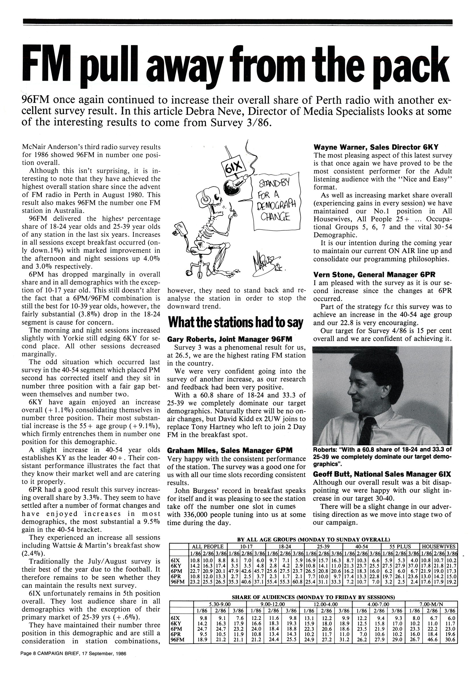 1986.09.17 - Article - FM pull away from the pack - Campaign Brief WA.png