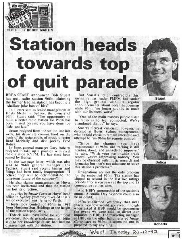 1992.10.20 - Article - Station heads towards top of quit parade - The West Australian.png